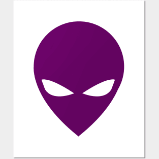 Purple Alien Posters and Art